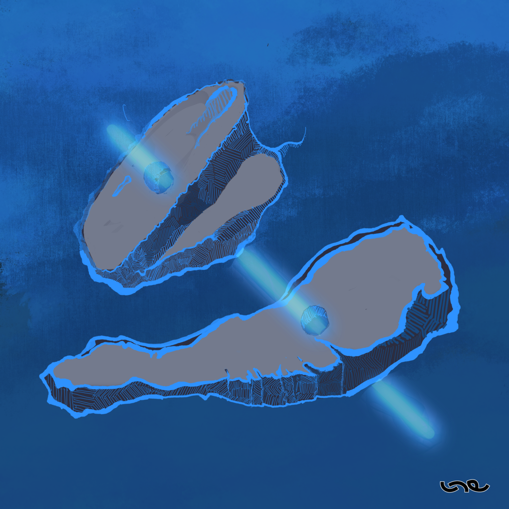 Light stabbing the rocks.png